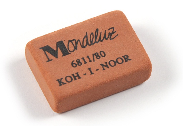 Radiergummi-  &quot;Mondeluz&quot; eckig , im  80er Pack