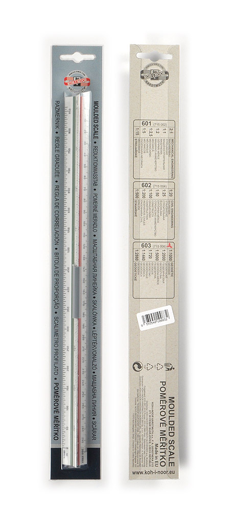 Massstab - Kunststoff / Dreikantlineal &quot; 603 Geod&#228;sie &quot; , 30 cm Skala