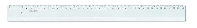 Lineal - Plast 40 cm Skala -  Transparent