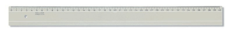 Lineal - Plast 40 cm Skala - Transparent / Braun