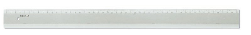 Lineal - Plast 50 cm Skala- Transparent / Braun