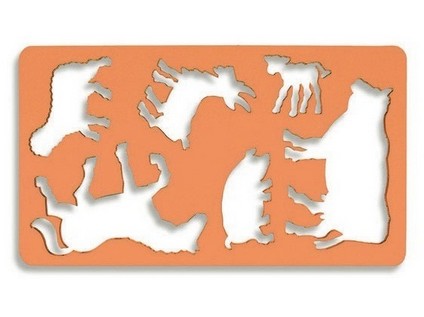 Schablone - Tiermalschablone I- Pferd , 12 cm x 21 cm