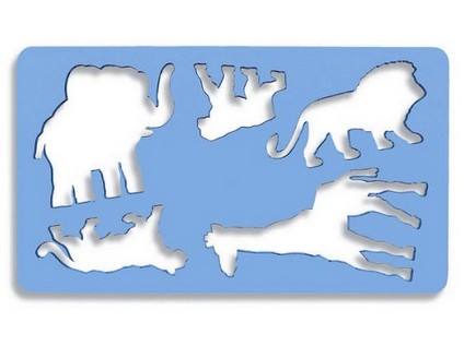 Schablone - Tiermalschablone IV - L&#246;we , 12 cm x 21 cm