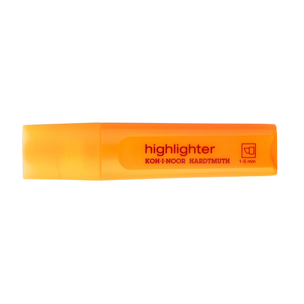 Textmarker - Keilspitze / Jumbo-  Highlighter - Orange ,  Strichst&#228;rke 1 - 5 mm