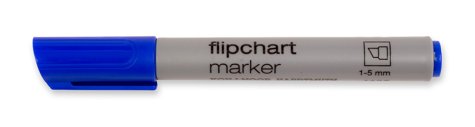 Flipchart- Marker -  Blau - mit einer  1 - 5 mm Keilspitze