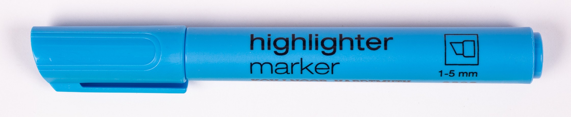 Textmarker -  Keilspitze / Jumbo &quot;  Blau  &quot;  Strichst&#228;rke  1 - 5  mm