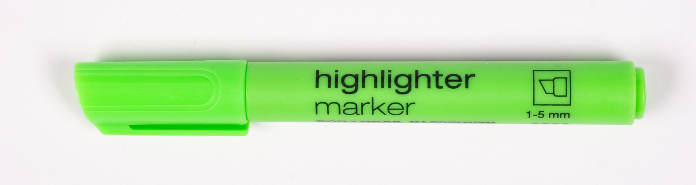 Textmarker -  Keilspitze / Jumbo &quot;  Gr&#252;n &quot;  Strichst&#228;rke  1 - 5  mm
