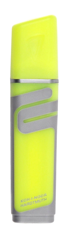 Textmarker - Keilspitze 1 - 5 mm / gummierte Griffzone   &quot; Gelb  &quot;