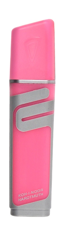 Textmarker - Keilspitze 1 - 5 mm / gummierte Griffzone   &quot; Pink  &quot;
