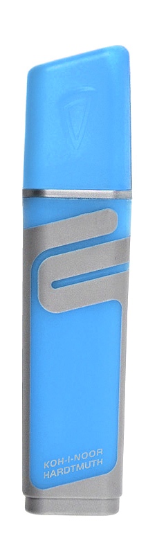 Textmarker - Keilspitze 1 - 5 mm / gummierte Griffzone   &quot; Blau  &quot;