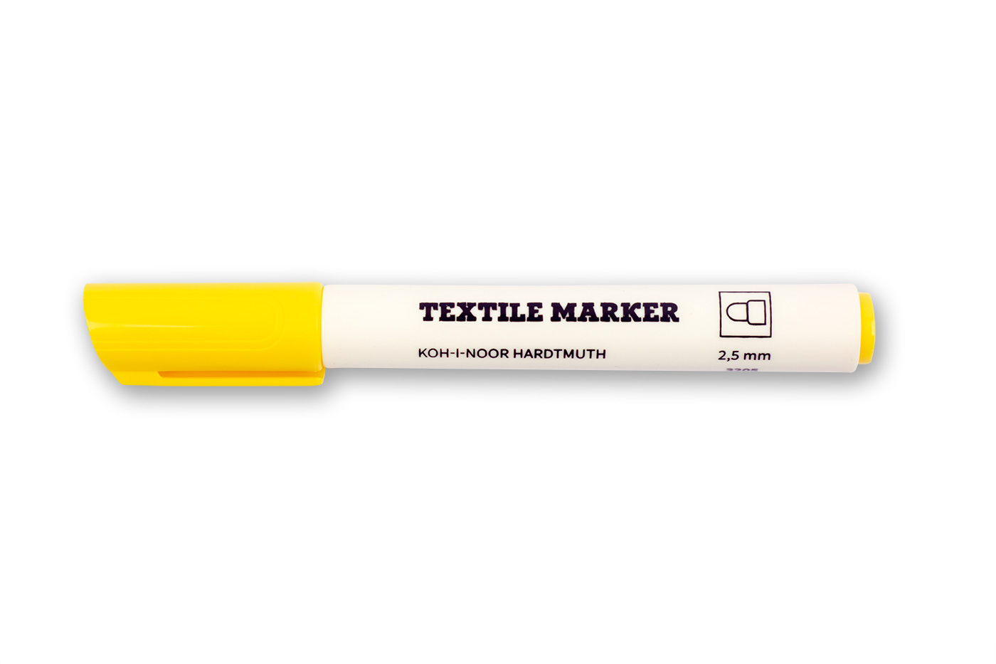 Textilmarker  Jumbo 2,5 mm  Rundspitze /  Gelb