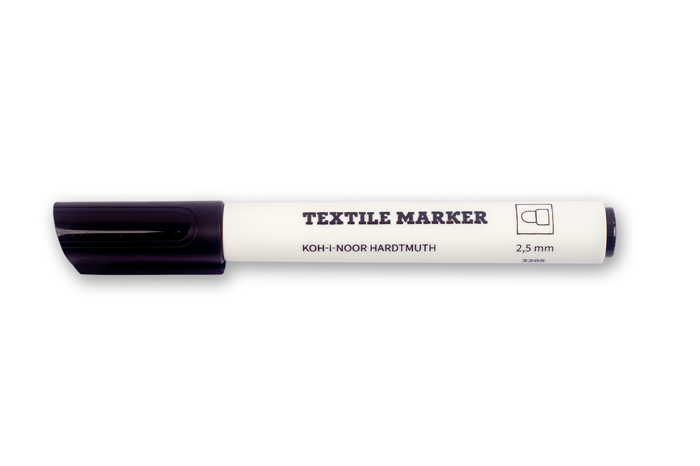 Textilmarker  Jumbo 2,5 mm  Rundspitze / Schwarz
