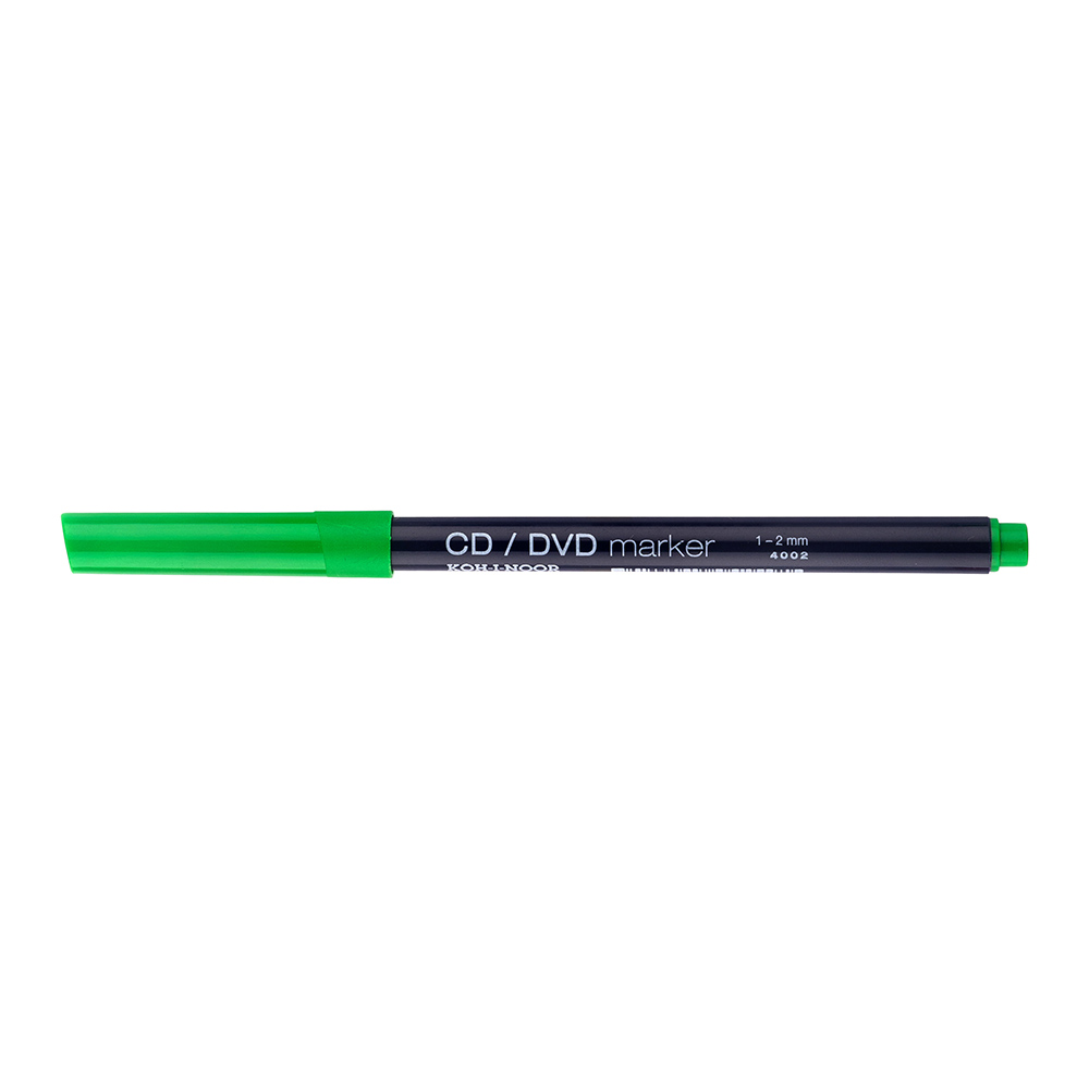 Marker  Permanent- Marker CD / DVD / Blu-ray   -  Gruen  / 1,0 - 2,0 mm Rundspitze