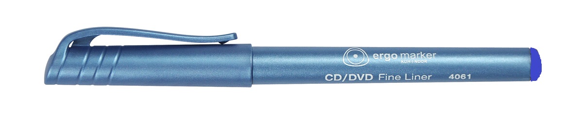 Fineliner  CD / DVD   &quot; Blau &quot;   0,7 mm Rundspitze