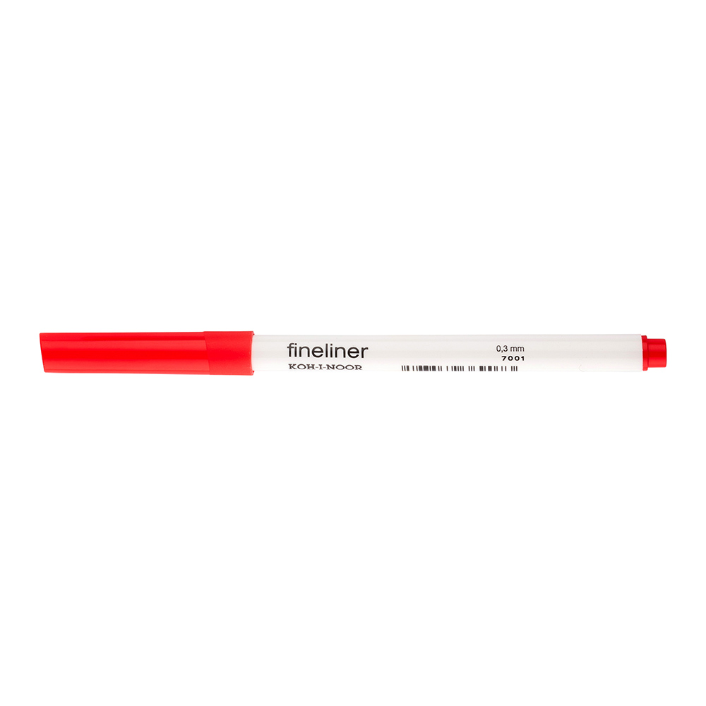 Fineliner  &quot; Rot &quot;   Kunststoff- Rundspitze /  0,3 mm Strichst&#228;rke