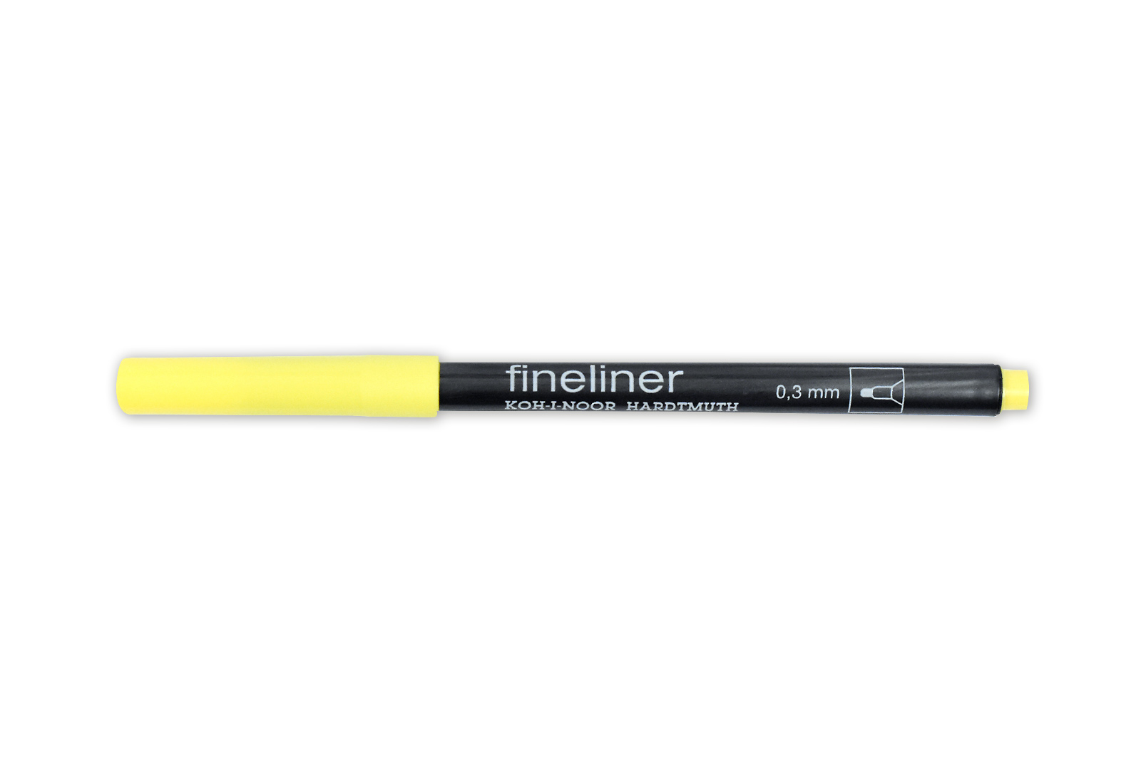 Fineliner - Feinschreiber ,  Rundspitze - 0,3 mm Strichst&#228;rke  / 01 - Yellow