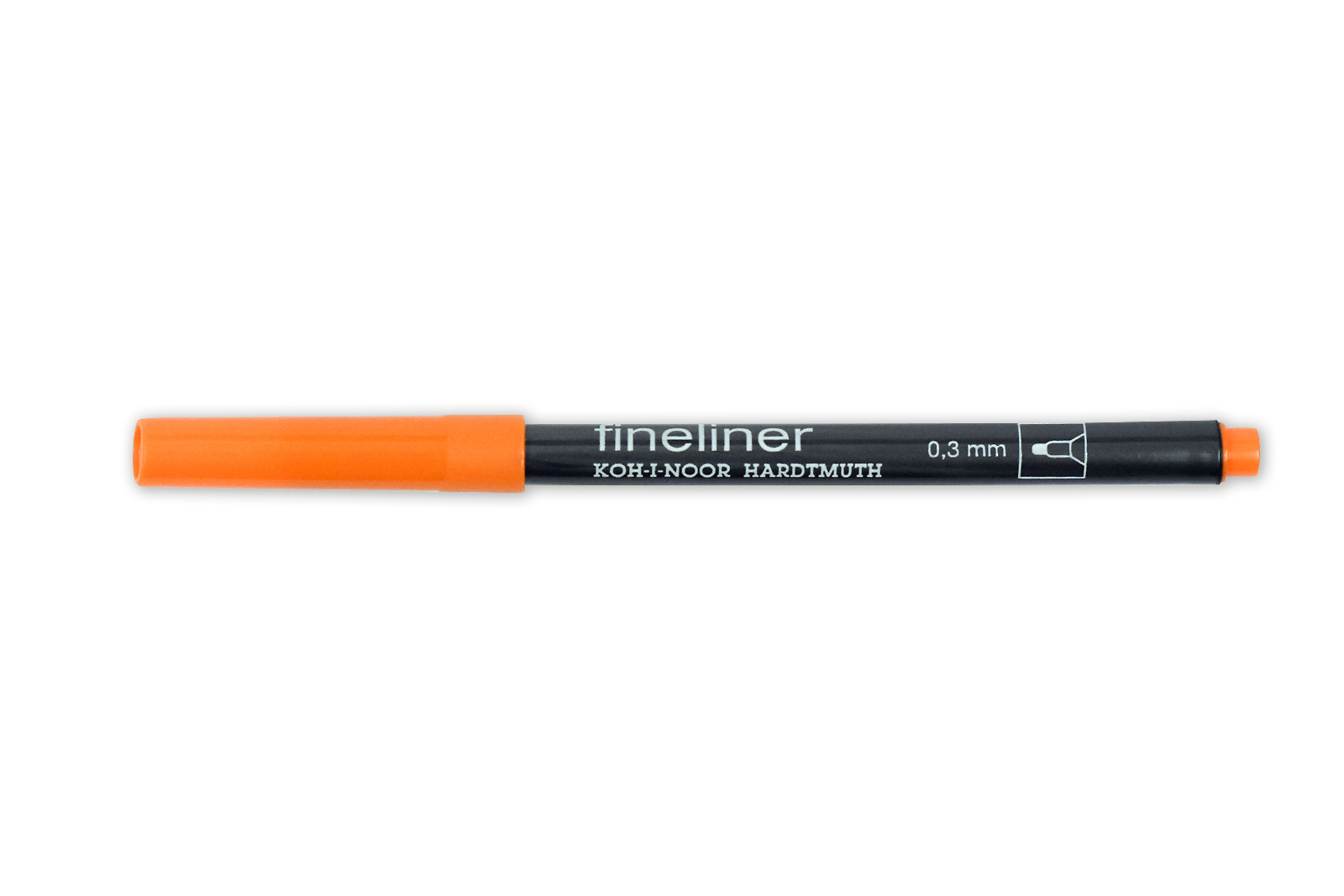 Fineliner - Feinschreiber ,  Rundspitze - 0,3 mm Strichst&#228;rke  / 04 - Orange