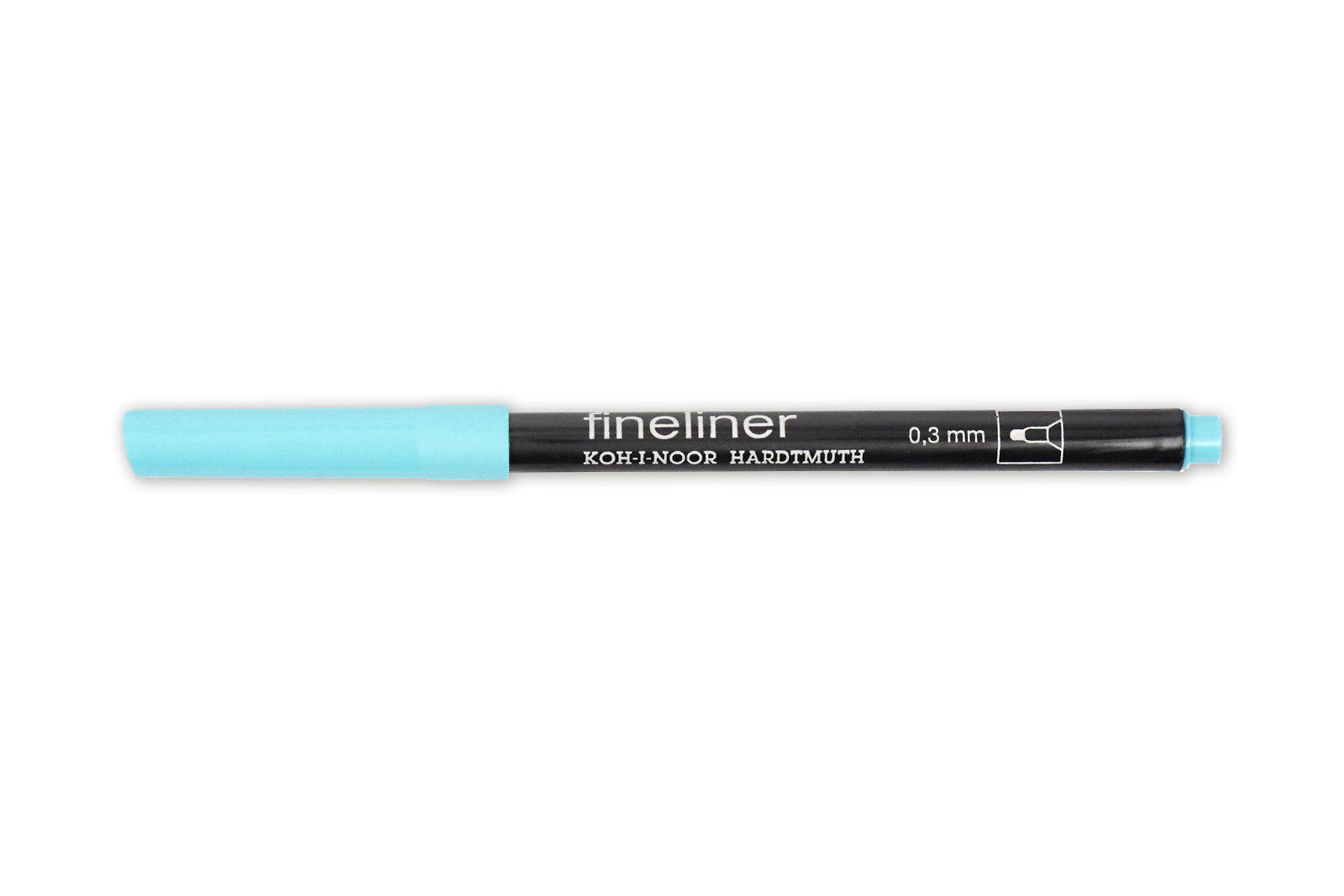 Fineliner - Feinschreiber ,  Rundspitze - 0,3 mm Strichst&#228;rke  / 07 - Turquoise