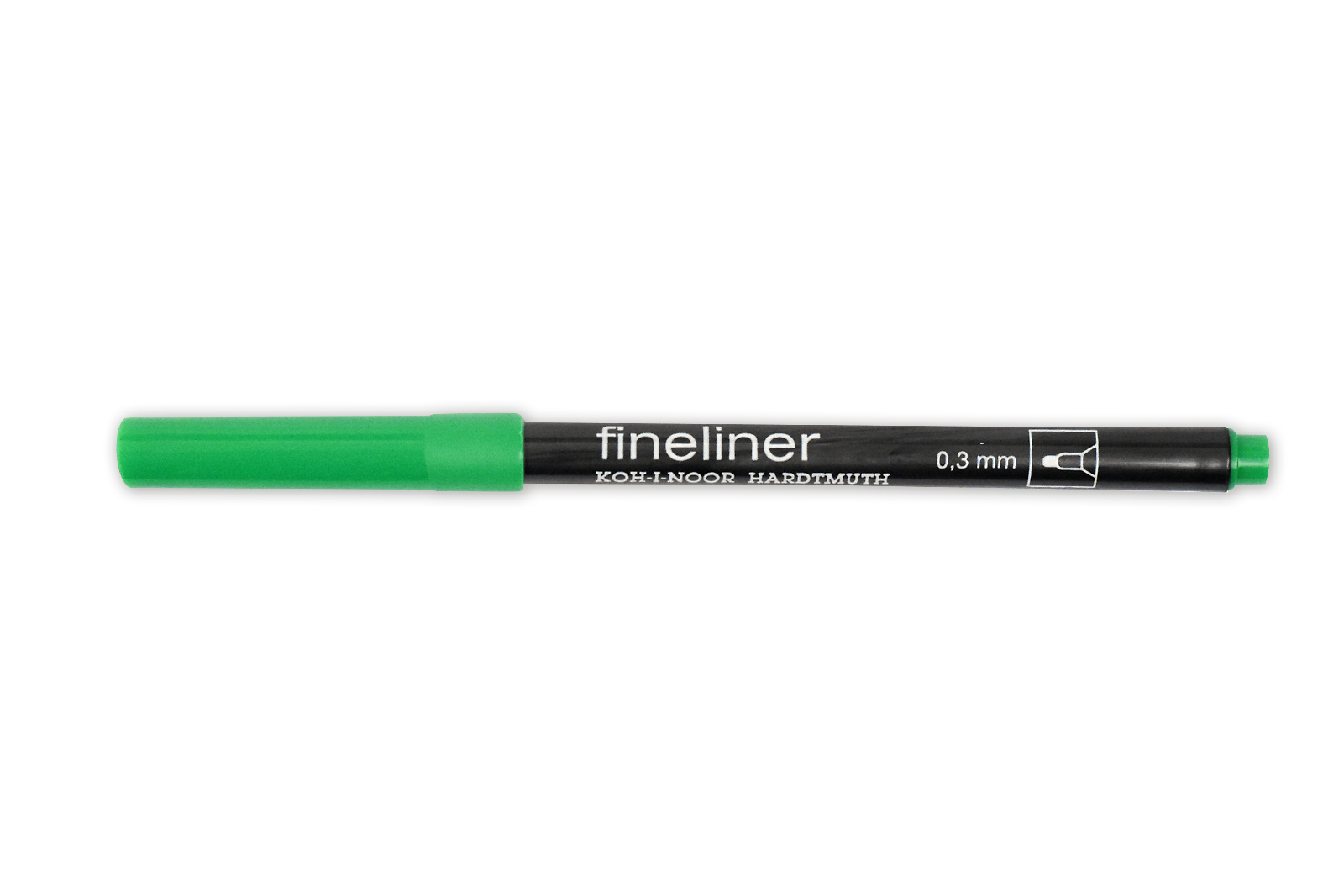 Fineliner - Feinschreiber ,  Rundspitze - 0,3 mm Strichst&#228;rke  / 08 - Green