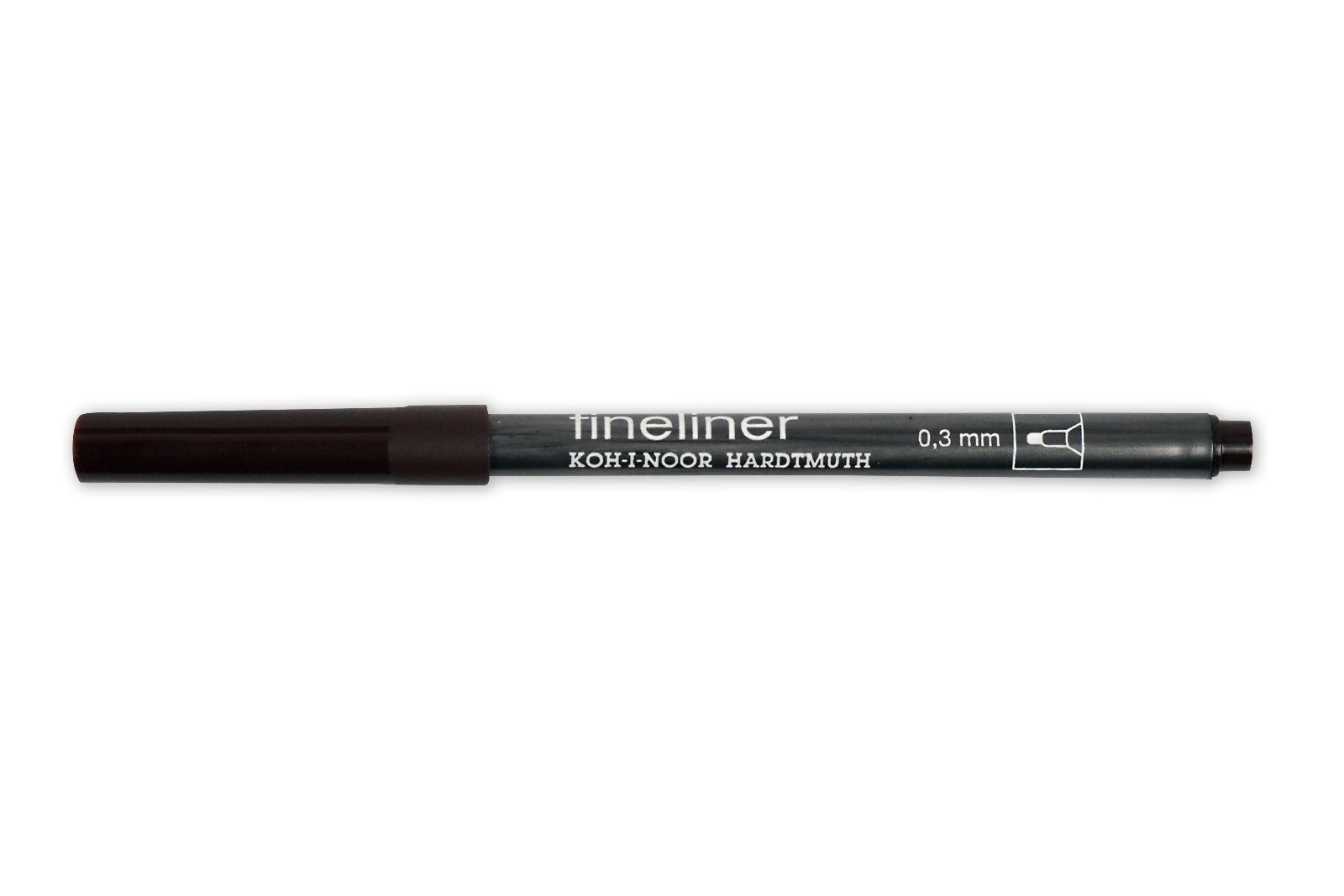 Fineliner - Feinschreiber ,  Rundspitze - 0,3 mm Strichst&#228;rke  / 19 -  Dark Brown