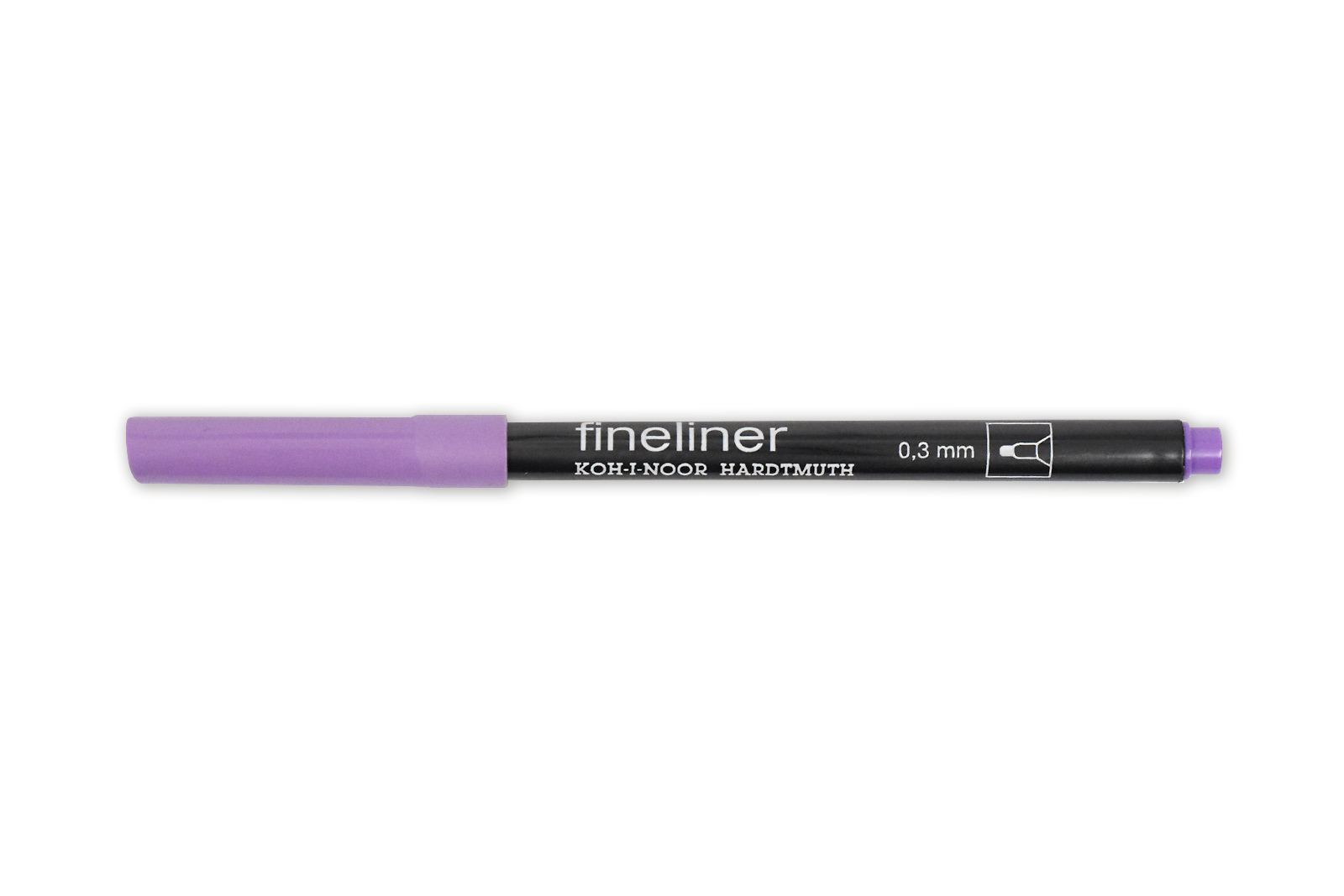 Fineliner - Feinschreiber ,  Rundspitze - 0,3 mm Strichst&#228;rke  / 21 - Pale Violet