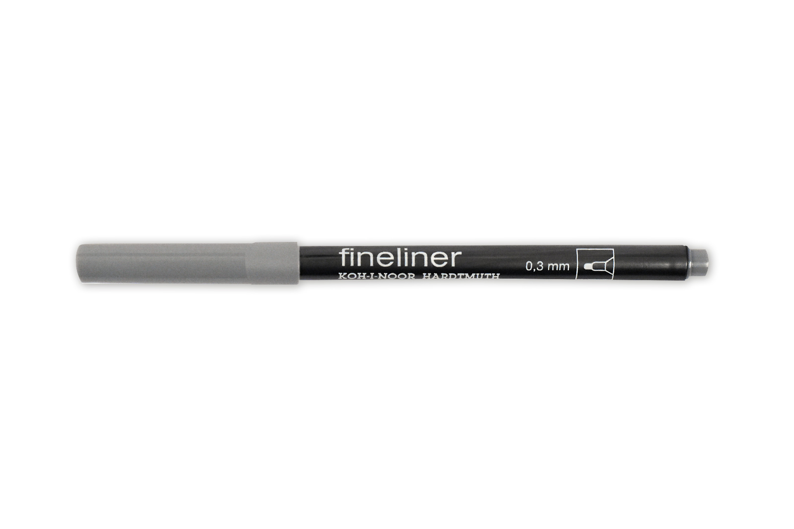 Fineliner - Feinschreiber ,  Rundspitze - 0,3 mm Strichst&#228;rke  / 23 - Grey