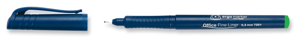 Fineliner  &quot; Office  Liner - Gr&#252;n &quot;   Kunststoff- Rundspitze /  0,3 mm Strichst&#228;rke