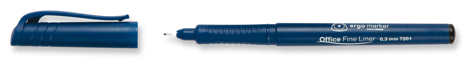 Fineliner  &quot; Office  Liner -  Schwarz &quot;   Kunststoff- Rundspitze /  0,3 mm Strichst&#228;rke