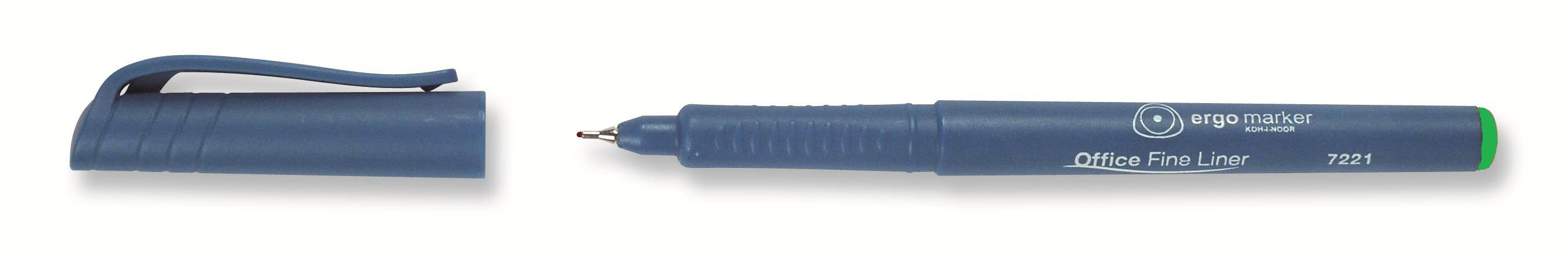 Fineliner  &quot; Office  Liner - Gruen &quot;   Metall- Rundspitze /  0,3 mm Strichstaerke