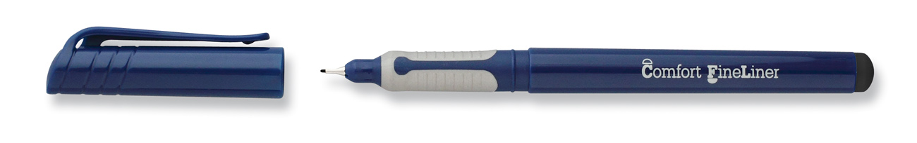 Fineliner  &quot; Comfort  Liner - Schwarz &quot;   Kunststoff- Rundspitze /  0,3 mm Strichstaerke