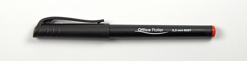 Tintenroller &quot; Roller Pen &quot;  -  Rot  / 0,3 mm Strichstaerke