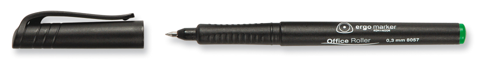 Tintenroller &quot; Roller Pen &quot;  - Gruen  / 0,3 mm Strichstaerke