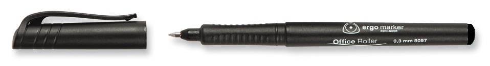 Tintenroller &quot; Roller Pen &quot;  - Schwarz  / 0,3 mm Strichstaerke