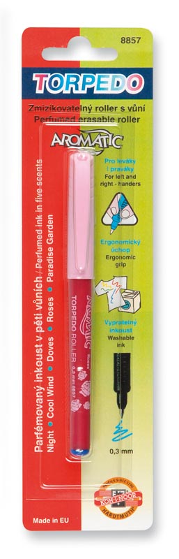 Tintenroller  &quot; TORPEDO  AROMATIC  &quot;  sortiert   / 0,3 mm Strichst„rke , im Blister