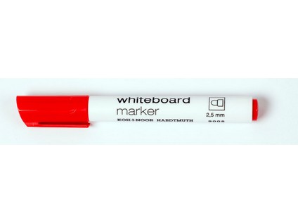 White-Boardmarker - Rot  / 2,5 mm Rundspitze