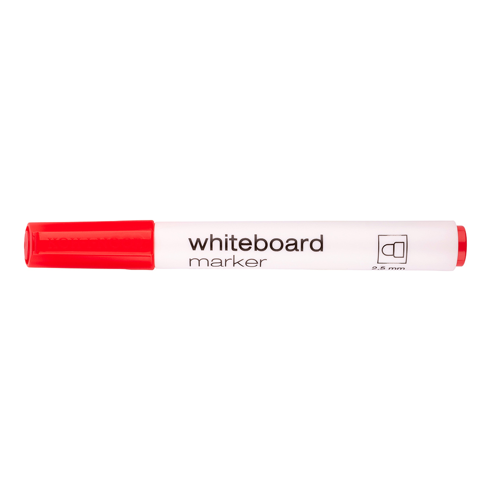 White-Boardmarker - farblich sortiert  / 2,5 mm Rundspitze , im 4er Pack