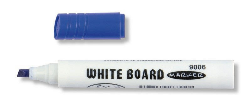White-Boardmarker  - Blau / Keilspitze  1-5 mm
