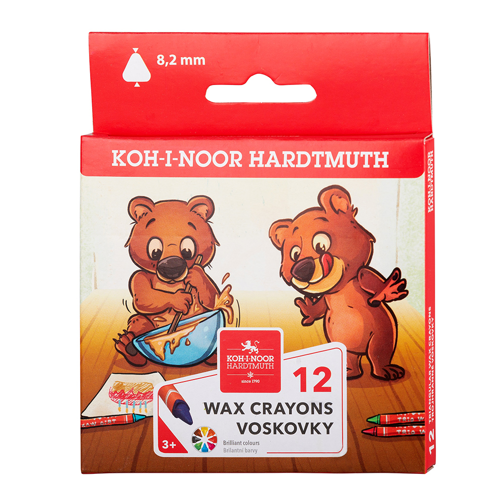 Wachsmalstifte  &quot; TRIO  WAX  &quot; 8,2  mm x 90 mm, im 12er Pack
