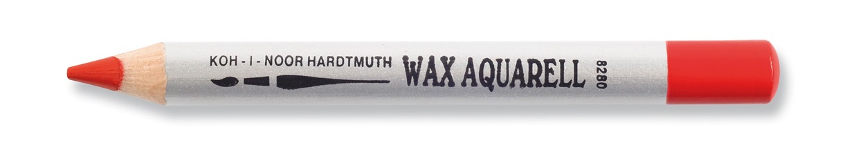 Aquarell- Wachsaquarell Farbstifte - Pyrrolr Red -  4er Pack