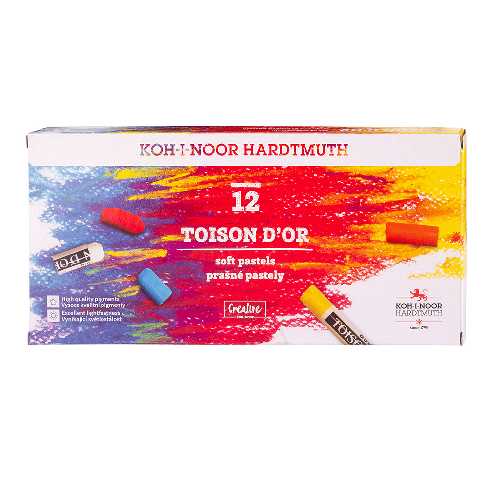 Kreide Schul- Pastellkreide Softpastelle, im 12er Pack