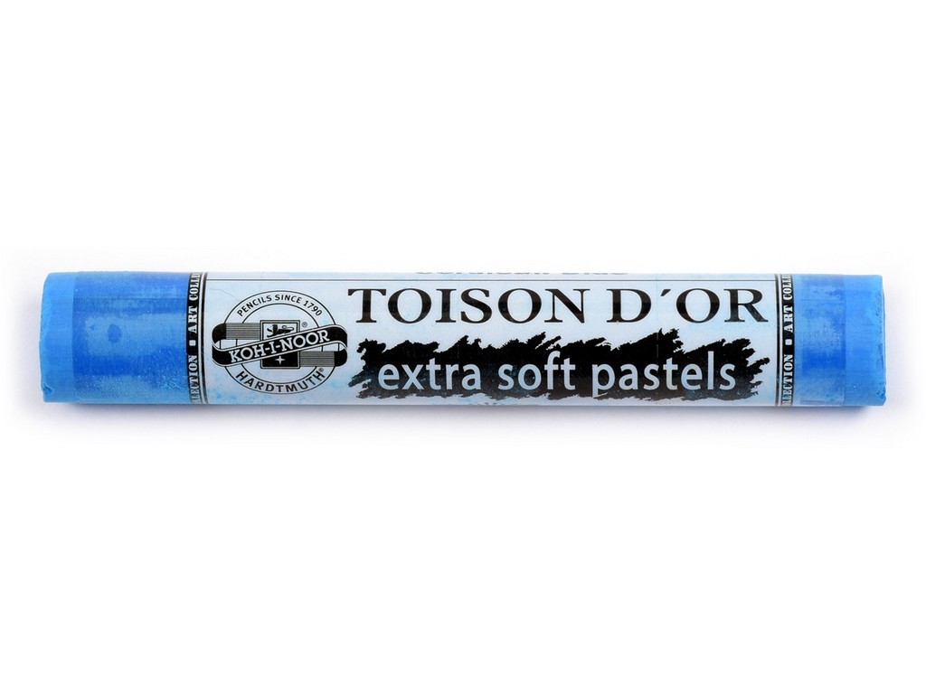 Pastellkreide-  runde extra weiche Softpastellkreide 12er Pack  - 187 / Cerulean Blue -