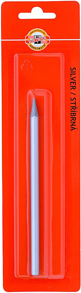 Progresso Schul- Vollminenfarbstift im Blister  - 39 / Silver -