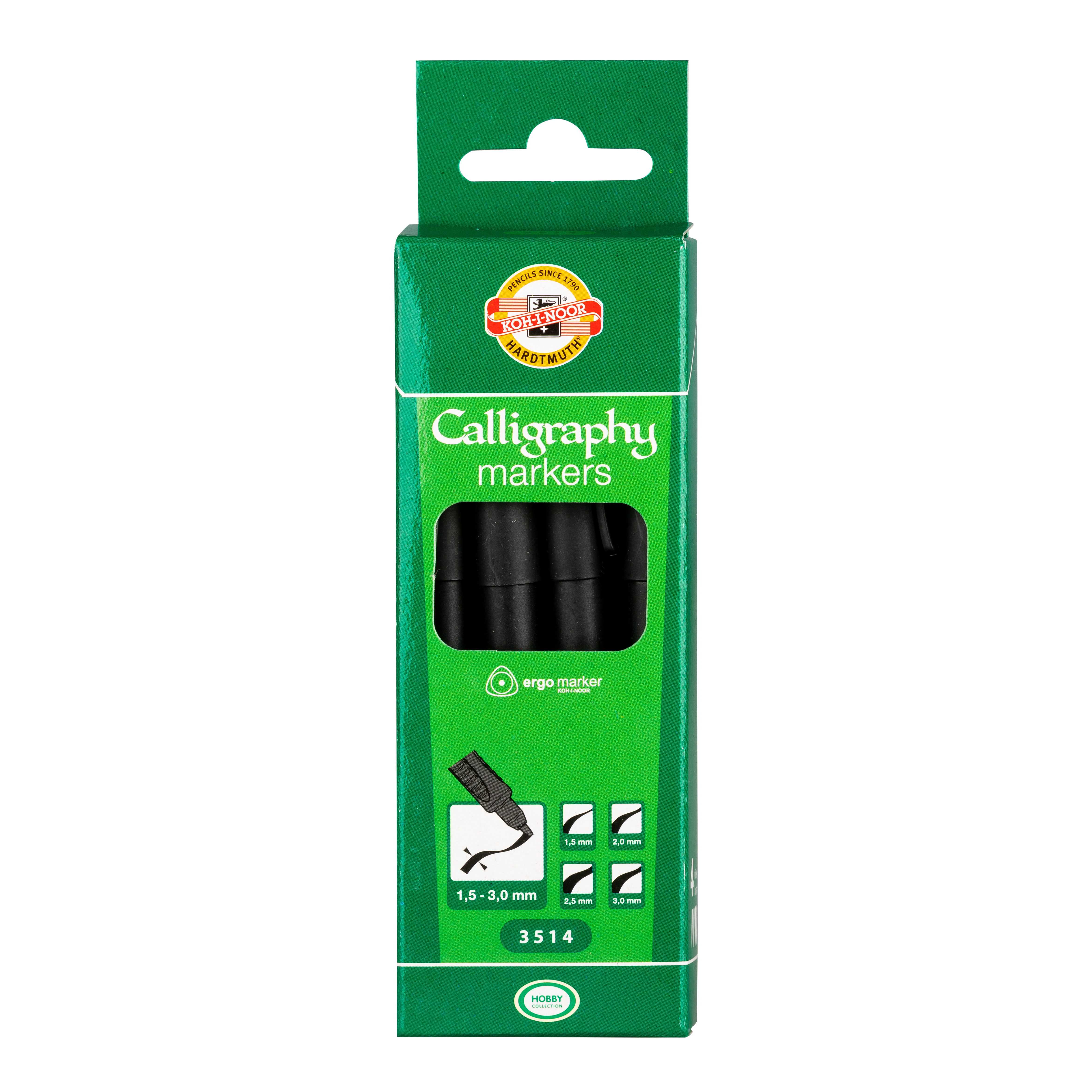 Kalligrafie - Marker &quot; KOH-I-NOOR&quot; 4er Satz