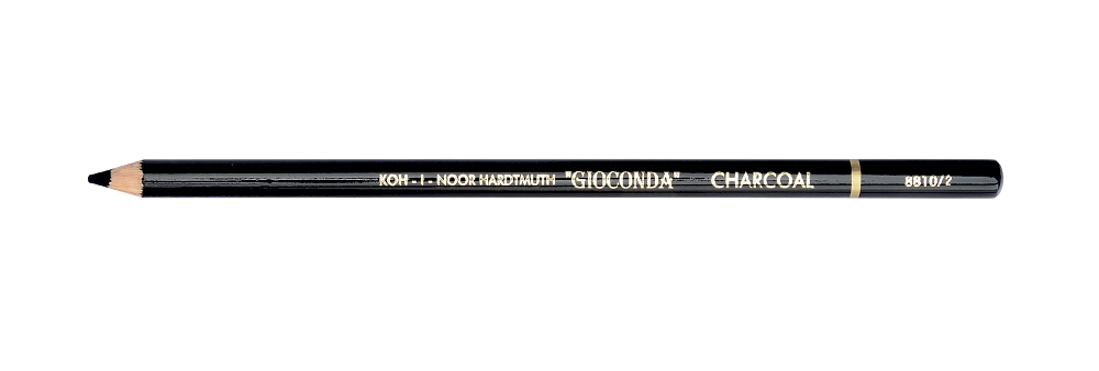 Zeichenkohle Reisskohle- Stifte - schwarz H&#228;rtegrad 2/ mittel- im 12er Pack