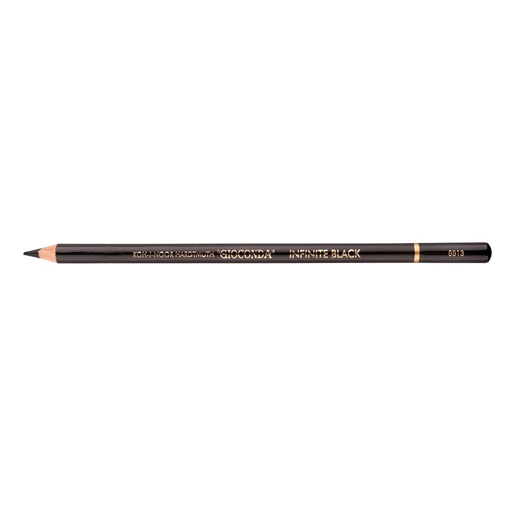 K&#252;nstlerfarbstift  Infinite Black  - extra weiche Mine - im 12er Pack