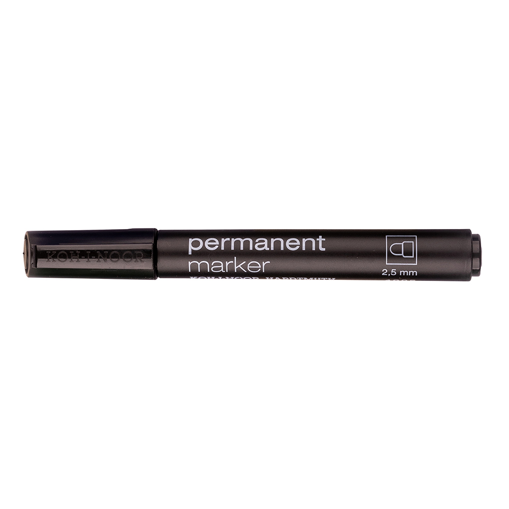 Marker Permanent- Marker 2,5 mm  Rundspitze  schwarz Koh-I-Noor ( 4005 )
