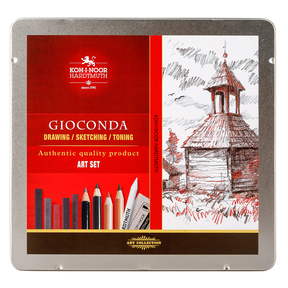 K&#252;nstler- Set   24- teilig   &quot;Gioconda Art-Set&quot;   im Metalletui