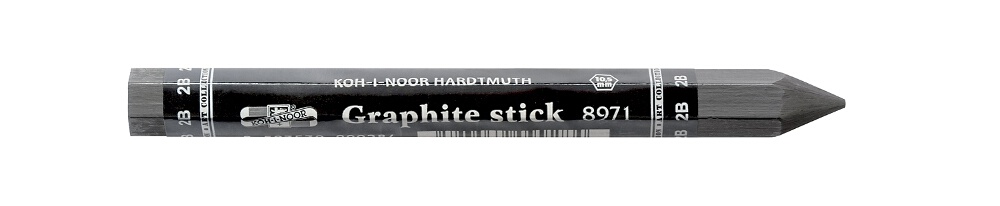 Graphitbl&#246;cke extra dicke Vollminenstifte - Gradation 2B - im 12er Pack