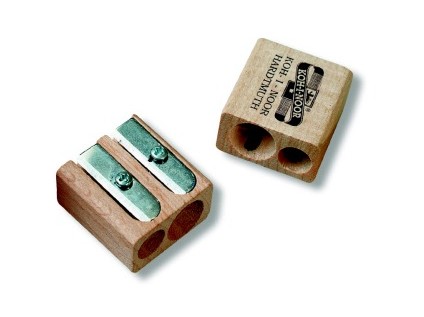 Holzspitzer - Natur - Doppelspitzer  8  + 11 mm