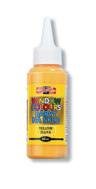 Fenstermalfarbe 60 ml  Glasmalfarbe  -  Yellow -